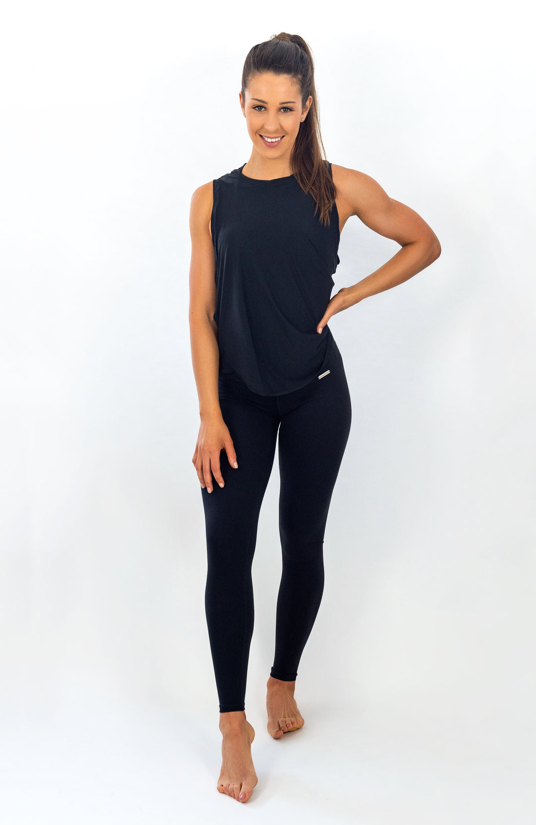 Crete Tie-Back Top - Black Ink