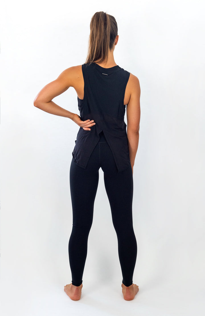 Crete Tie-Back Top - Black Ink