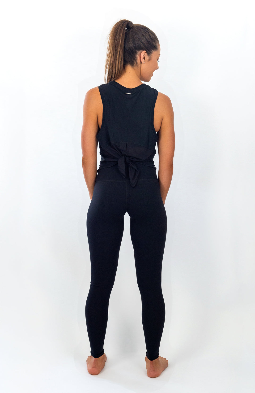 Crete Tie-Back Top - Black Ink