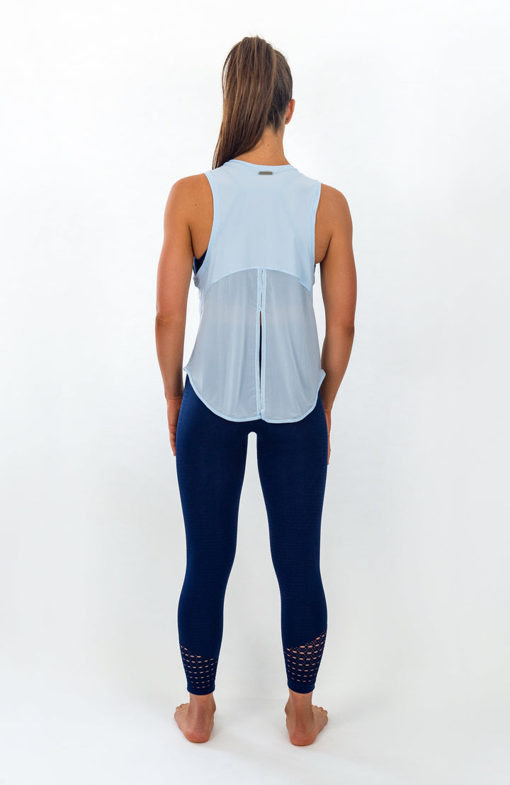 Crete Tie-Back Top - Blue Floss