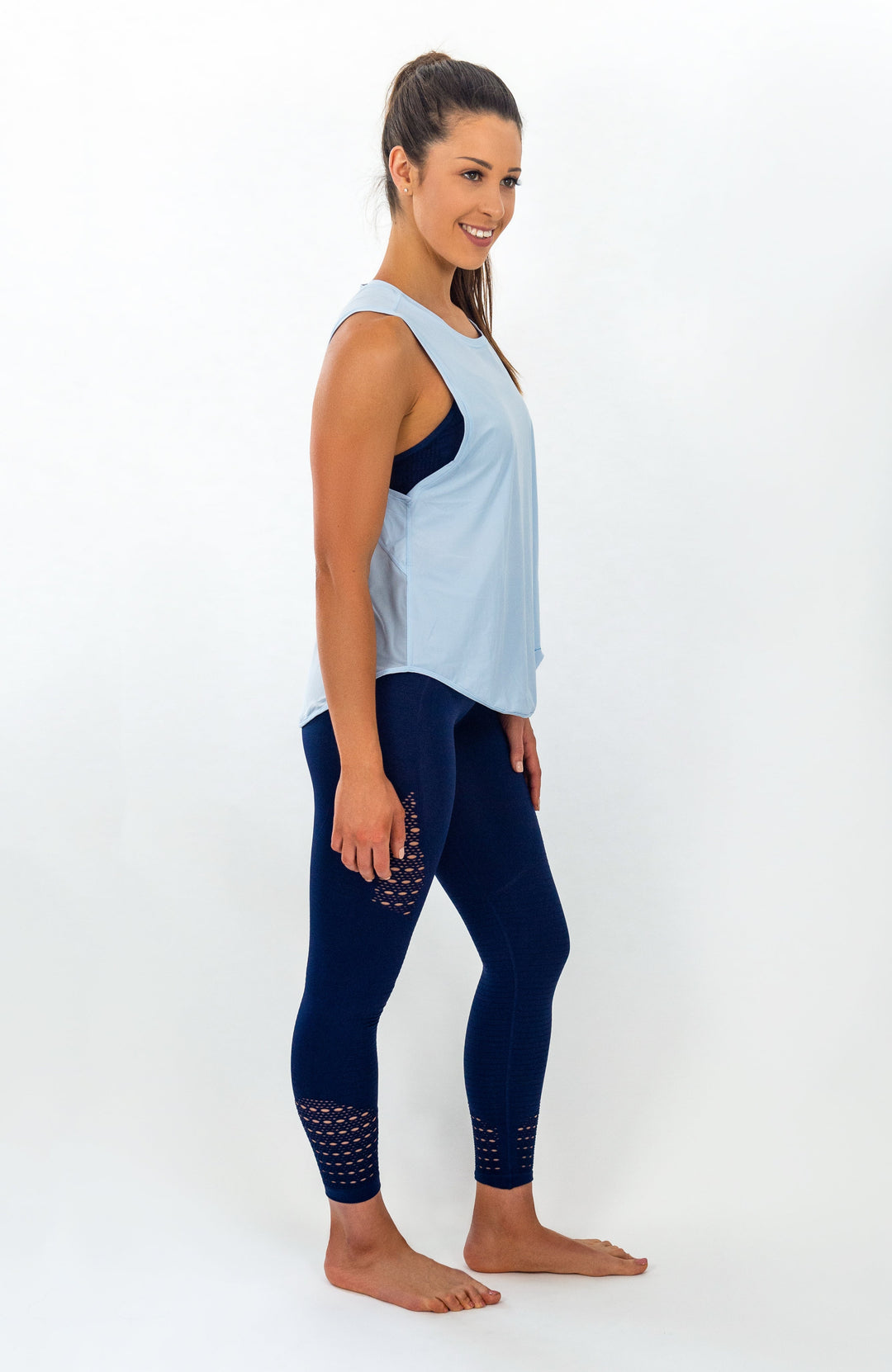 Crete Tie-Back Top - Blue Floss