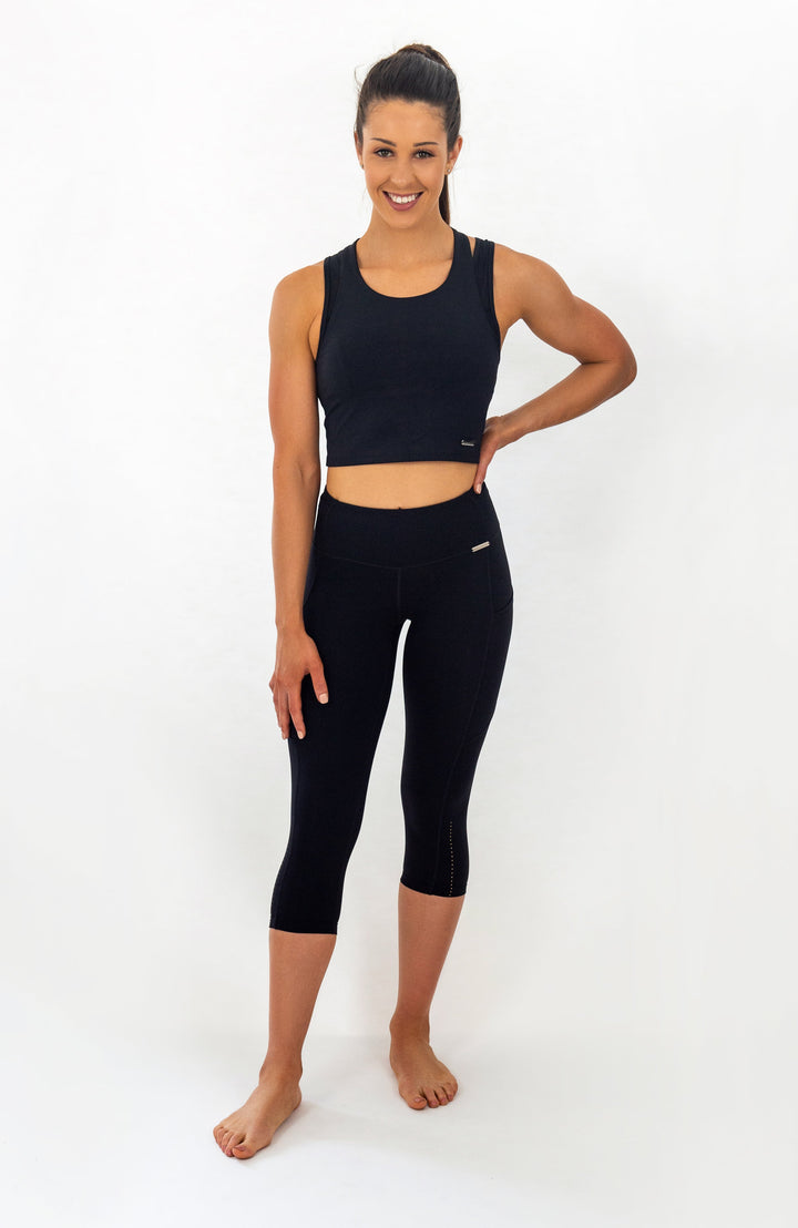 Balmoral Sports Bra - Black Ink