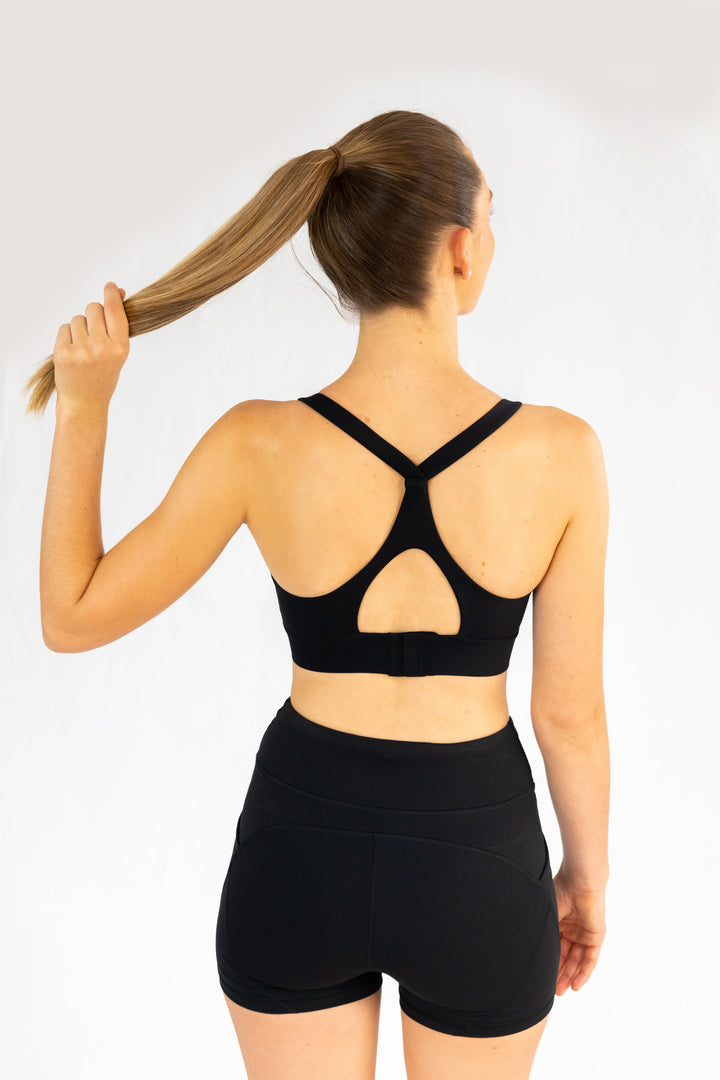 Georgia Sports Bra - Black Ink