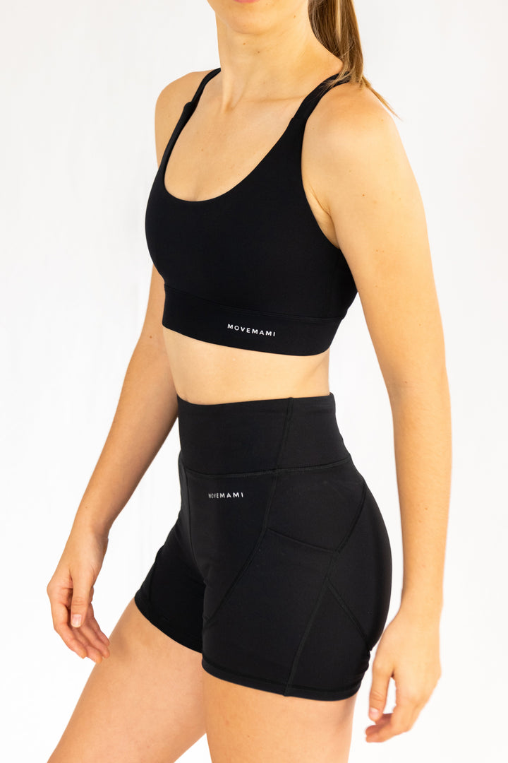 Georgia Sports Bra - Black Ink