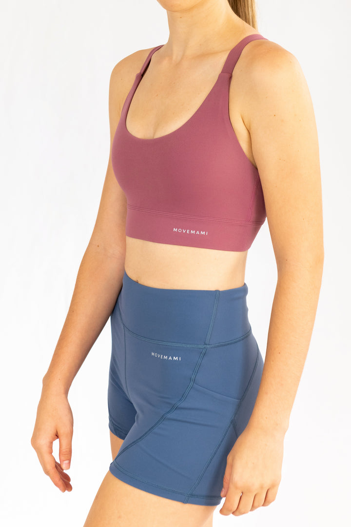 Georgia Sports Bra - Pink Rosewood