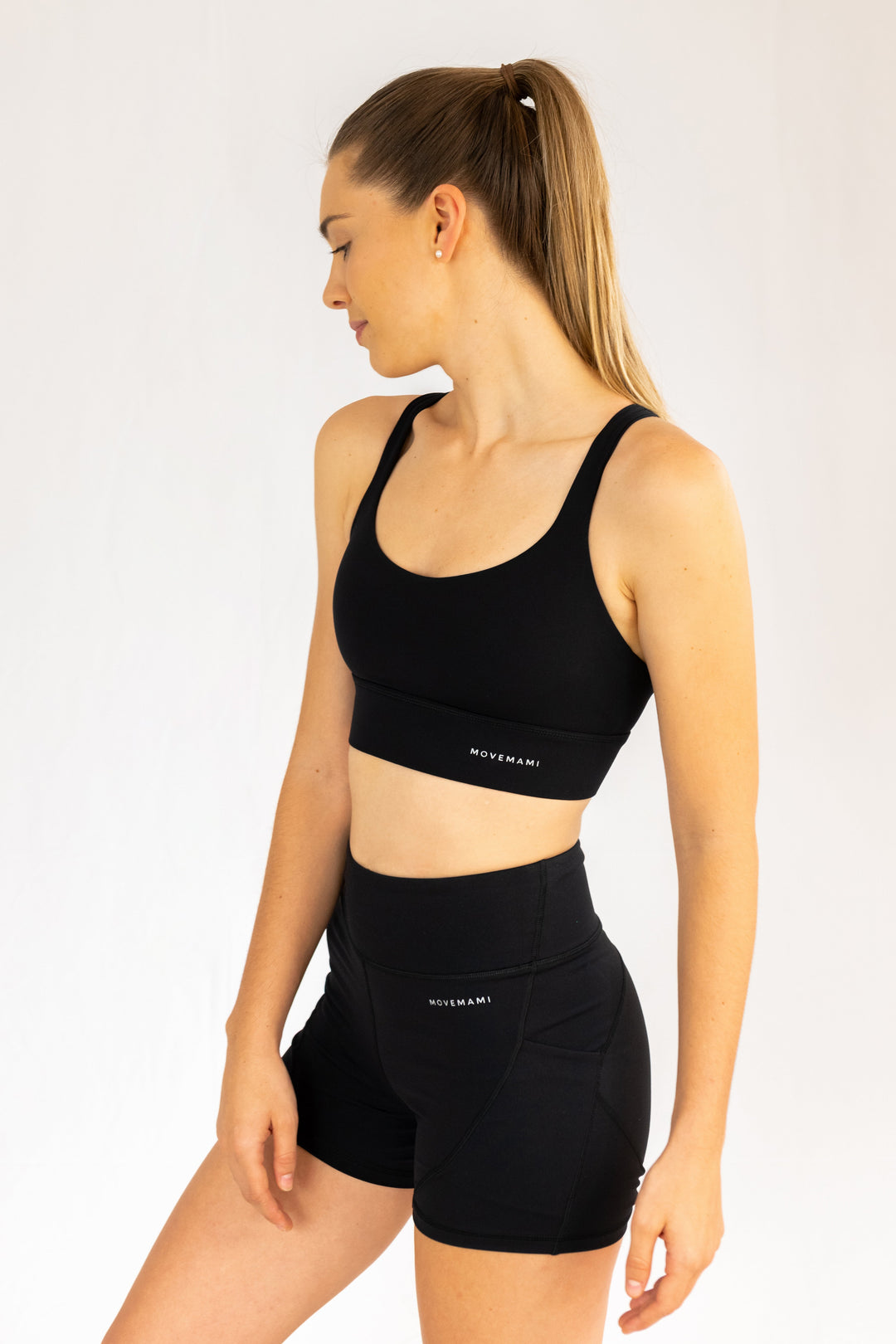 Noosa Sports Bra - Black Ink