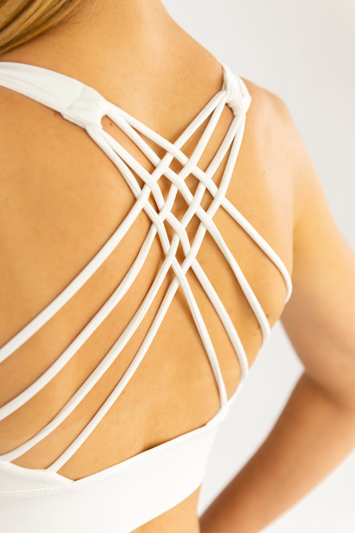 Noosa Sports Bra - Snow White