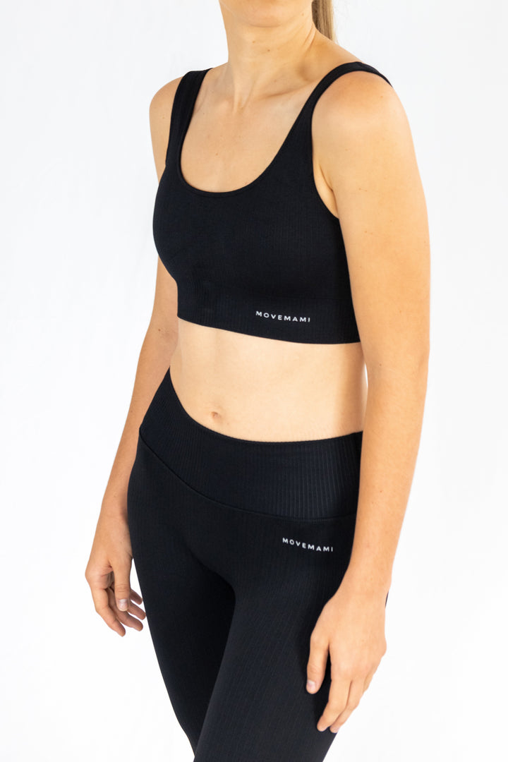 Savanna Sports Bra - Black Ink