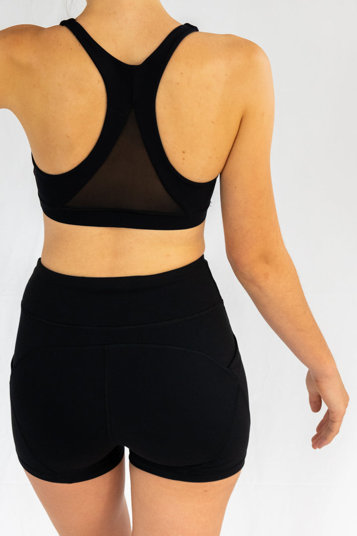 Zuma Sports Bra - Black Ink