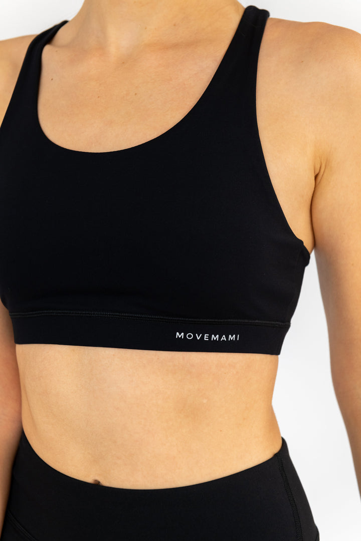 Zuma Sports Bra - Black Ink