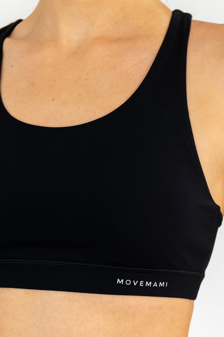 Zuma Sports Bra - Black Ink