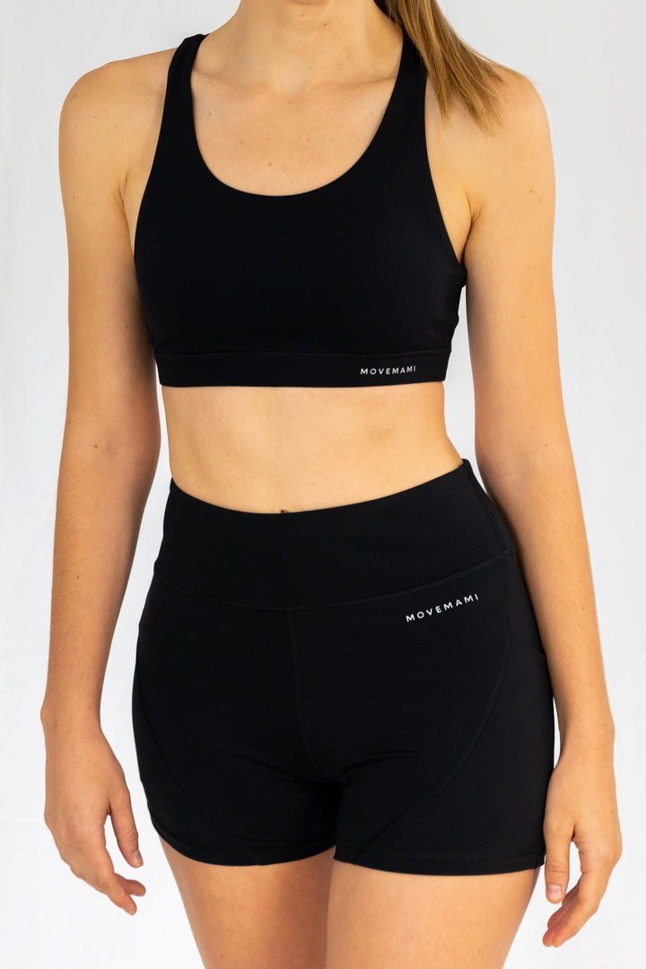 Zuma Sports Bra - Black Ink