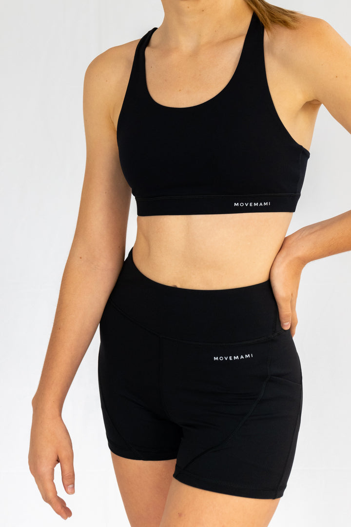 Zuma Sports Bra - Black Ink