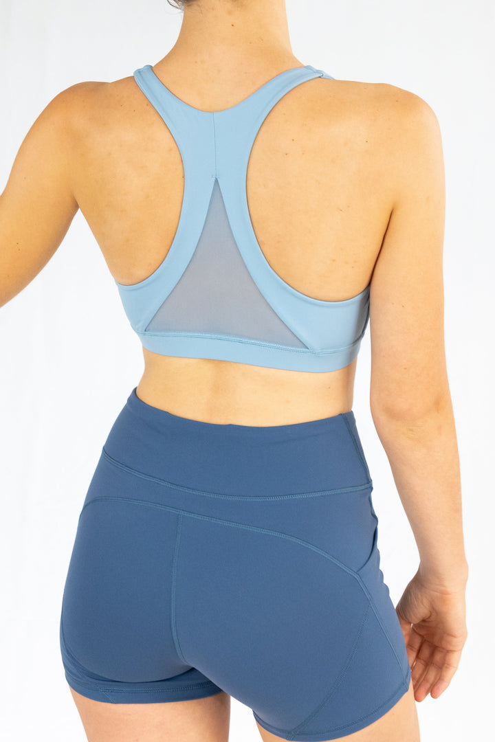 Zuma Sports Bra - Blue Slate