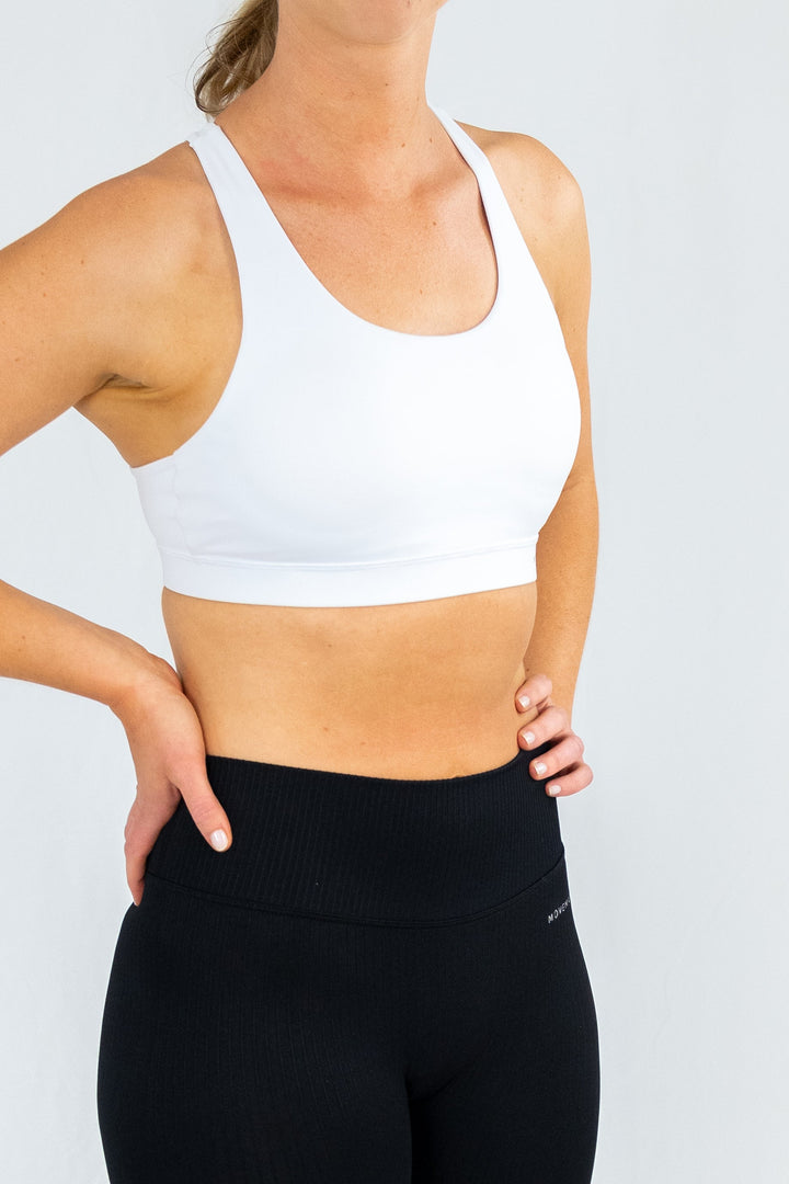 Zuma Sports Bra - Snow White
