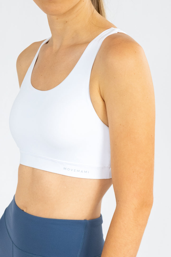 Zuma Sports Bra - Snow White