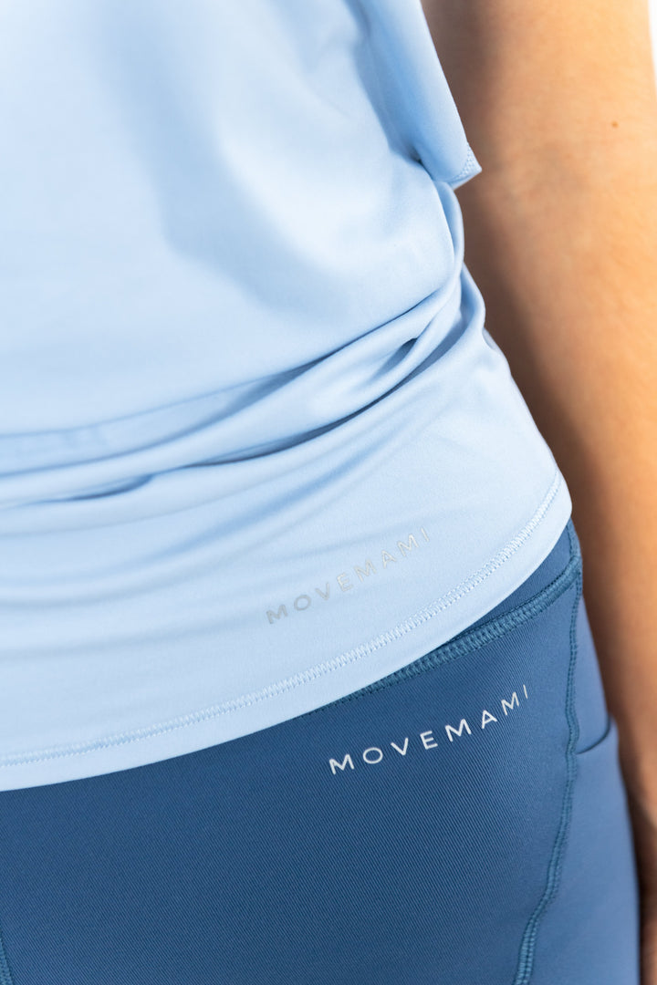 Corfu Tie-Back Top - Blue Floss