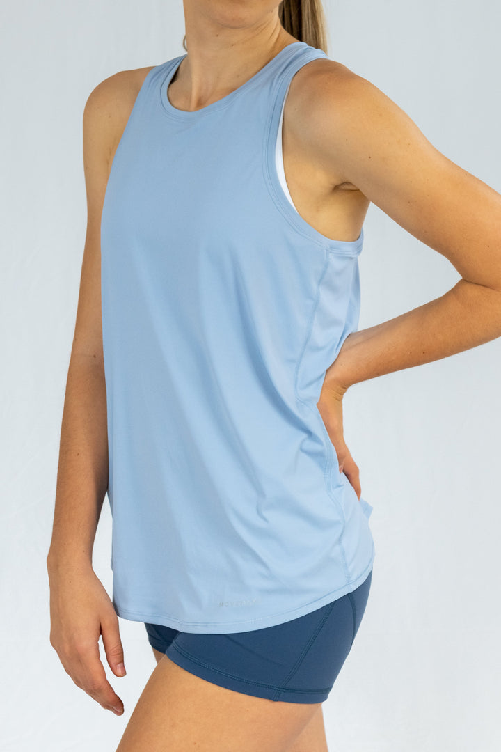 Corfu Tie-Back Top - Blue Floss
