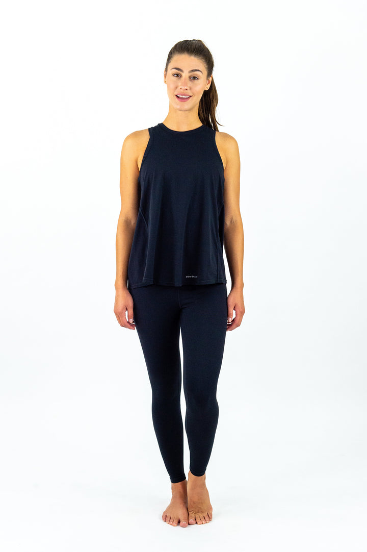 Corfu Tie-Back Top - Black Ink