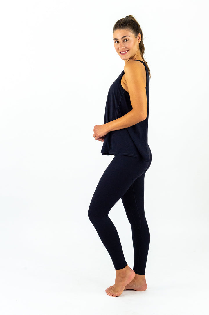 Corfu Tie-Back Top - Black Ink