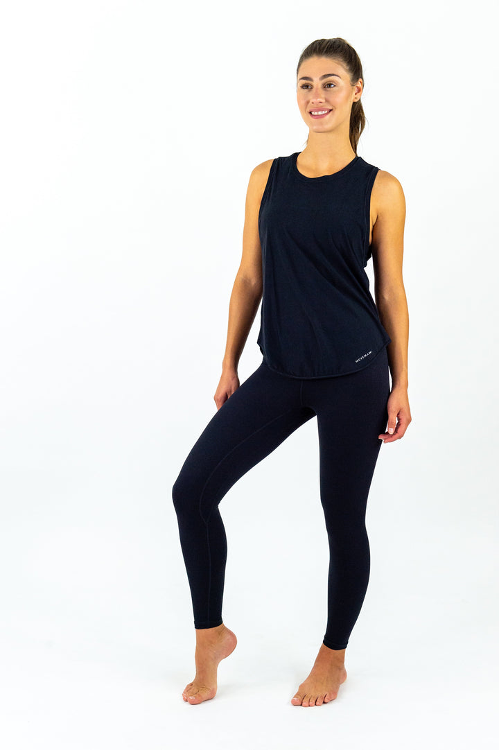 Crete Tie-Back Top - Black Ink