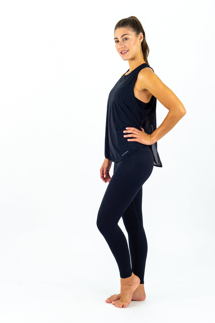 Crete Tie-Back Top - Black Ink