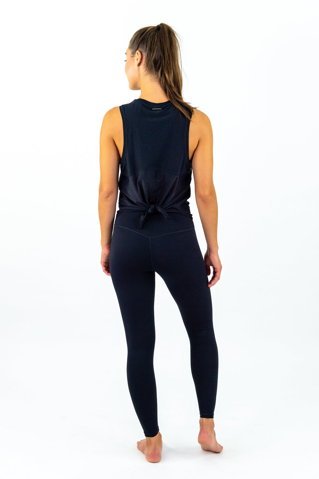 Crete Tie-Back Top - Black Ink