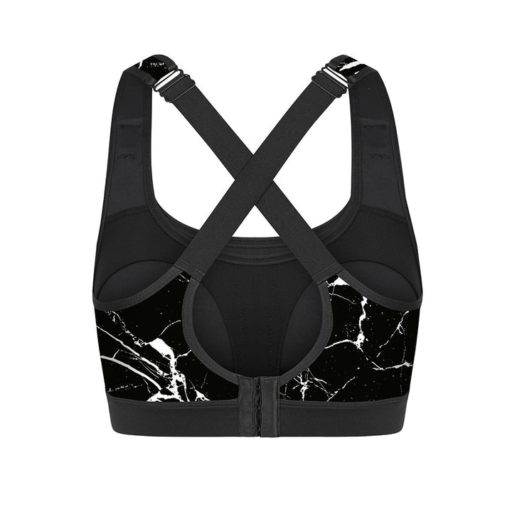 Luna Nursing Sports Bra - Black Marble