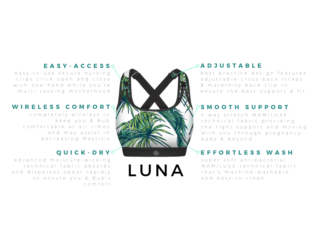 Luna Nursing Sports Bra - Palma Karma